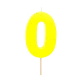 Vela 0 Amarelo Flúor